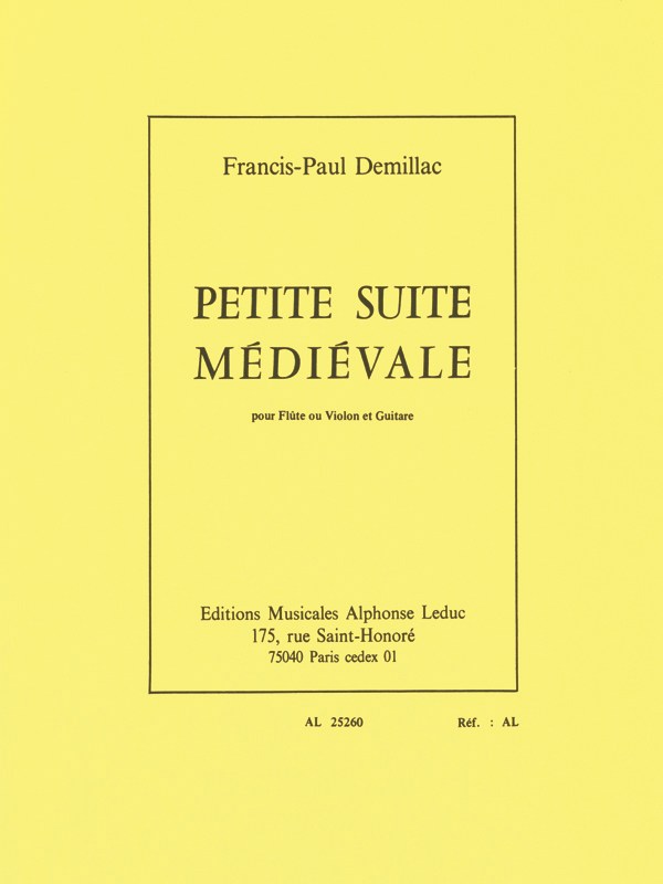 Francis-Paul Démillac: Petite Suite médiévale (Flute & Guitar)