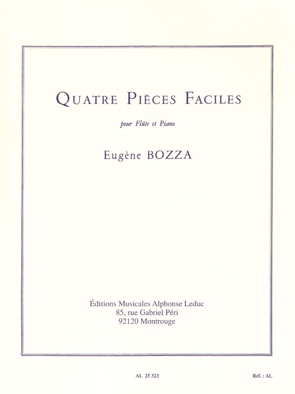 Eugène Bozza: 4 Pièces faciles (Flute & Piano)