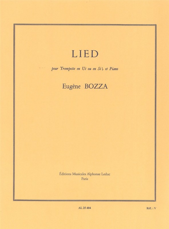 Eugène Bozza: Lied (Trumpet/Piano)