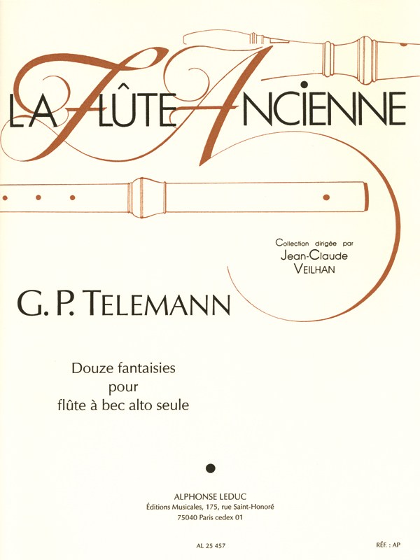 Georg Philipp Telemann: 12 Fantaisies (Recorder solo)