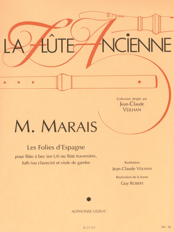 Marin Marais: Les Folies d'Espagne for Recorder & Continuo