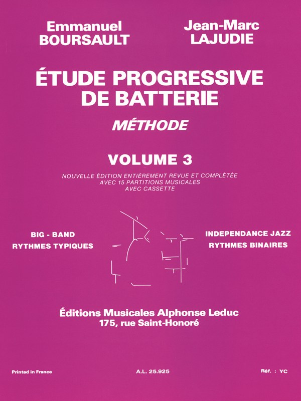 Emmanuel & Jean-Marc Boursault E.& Lajudie: Etude progressive de Batterie Vol.2 (Percussion solo)