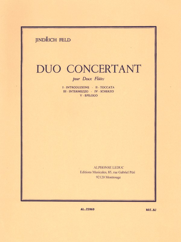 Jindrich Feld: Duo concertant (Flutes 2)