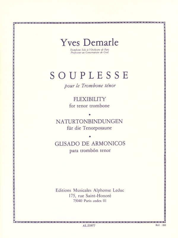Yves Demarle: Souplesse (Trombone solo)