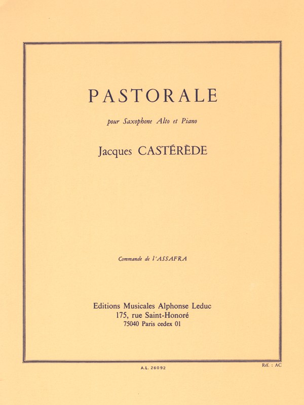 Jacques Castérède: Pastorale