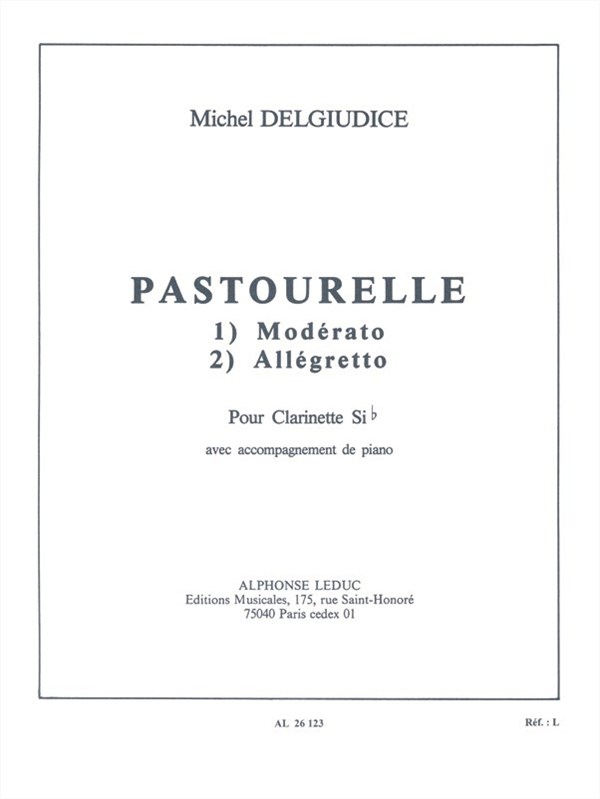 Michel Delguidice: Pastourelle (Clarinet & Piano)