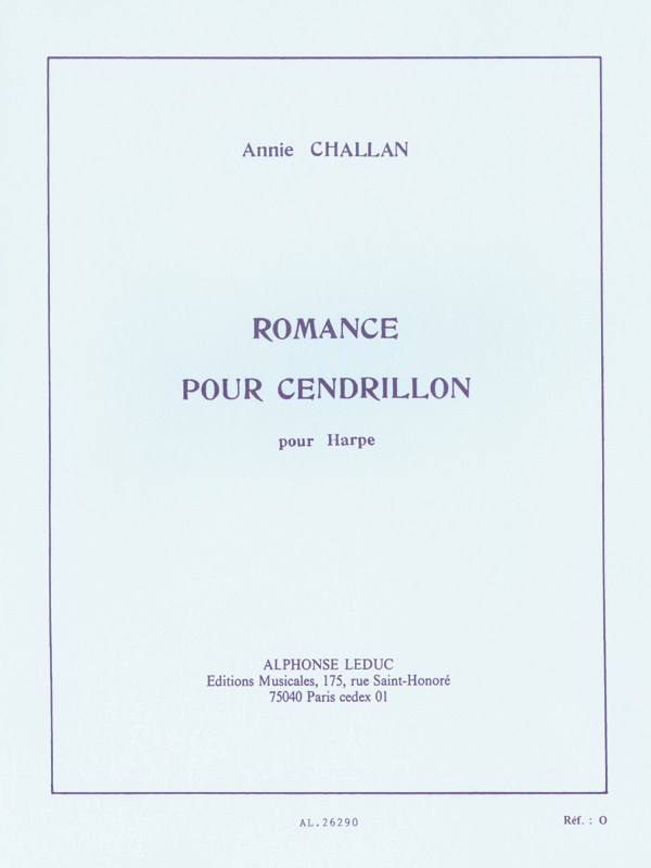 Annie Challan: Romance pour Cendrillon (Harp solo)