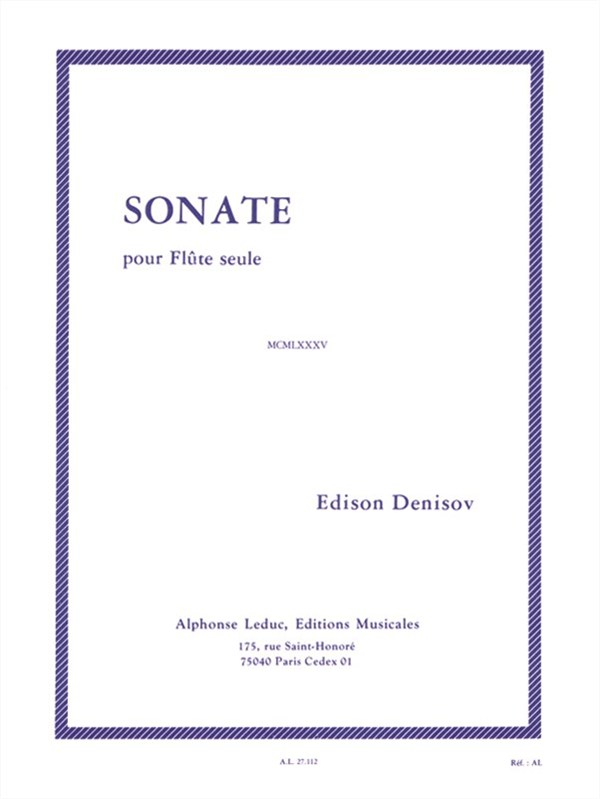 Edison Denisov: Sonate (Flute solo)