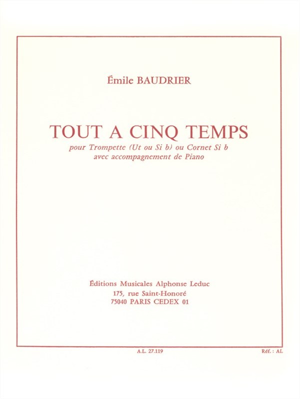 Yves Baudrier: Tout à cinq Temps (Trumpet & Piano)