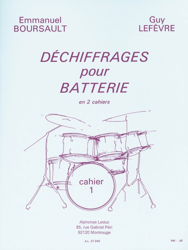 Emmanuel & Guy Boursault E.& Lefèvre G.: Déchiffrage Vol.1: Easy to medium Difficulty (Percussion solo)