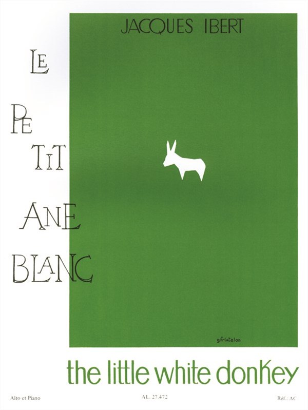 Ibert Little White Donkey Vla/Pf Bk