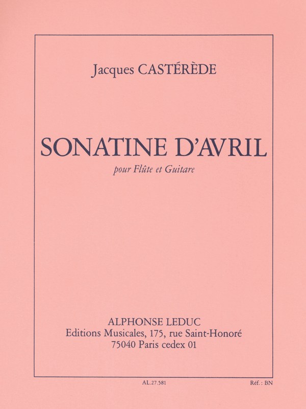 Jacques Castérède: Sonatine d'Avril (Flute & Guitar)