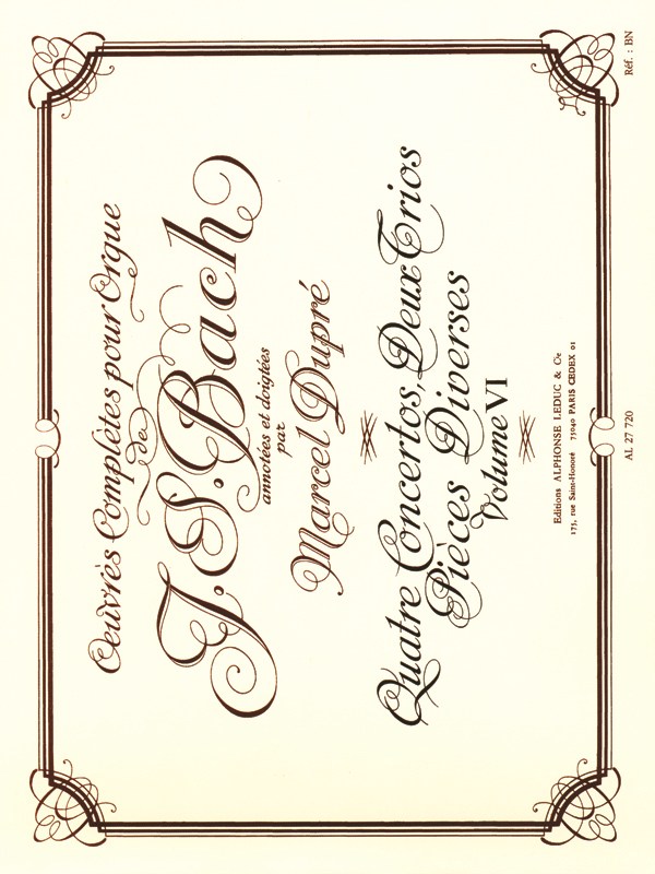 Johann Sebastian Bach: Organ Works Vol.6 (Organ)