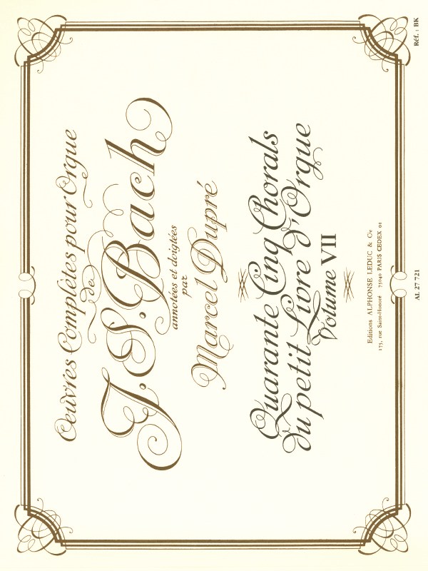 Johann Sebastian Bach: Organ Works Vol.7 (Organ)