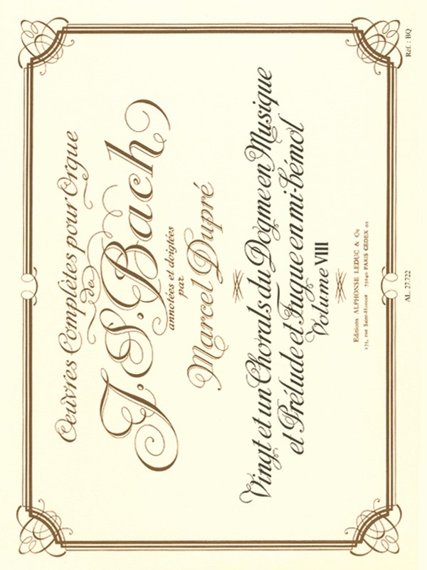 Johann Sebastian Bach: Organ Works Vol.8 (Organ)