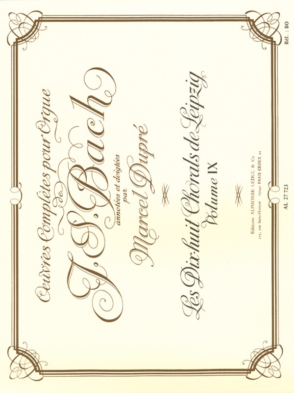 Johann Sebastian Bach: Organ Works Vol.9 (Organ)
