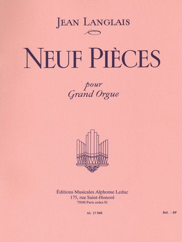 Jean Langlais: Nine Pieces for Organ