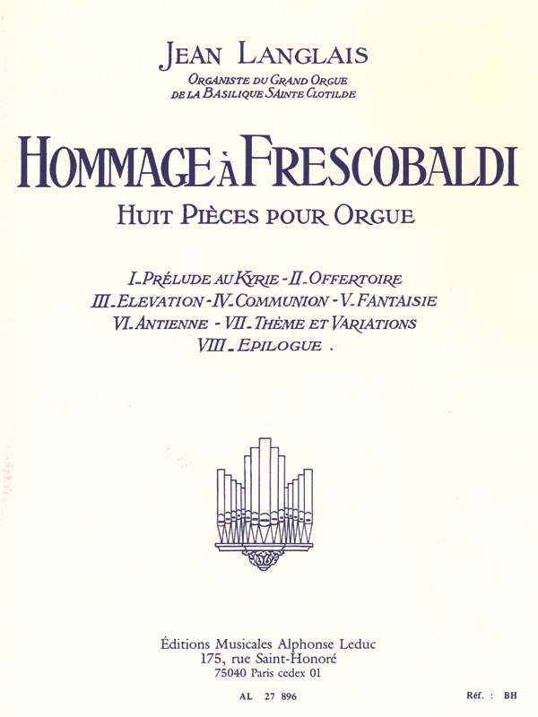 Jean Langlais: Hommage à Frescobaldi (Organ)