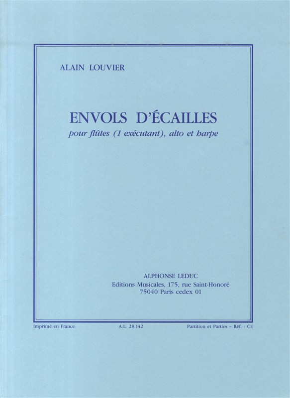 Alain Louvier: Envol d'Ecailles (Trio - Mixed)