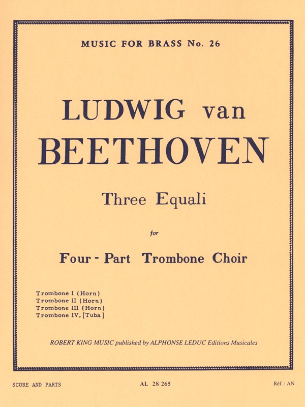 Ludwig van Beethoven: 3 Equali (Trombones 4)