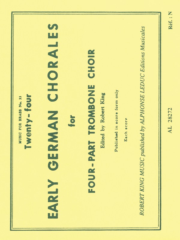 Twenty-four Early German Chorales (Trombone Quartet)