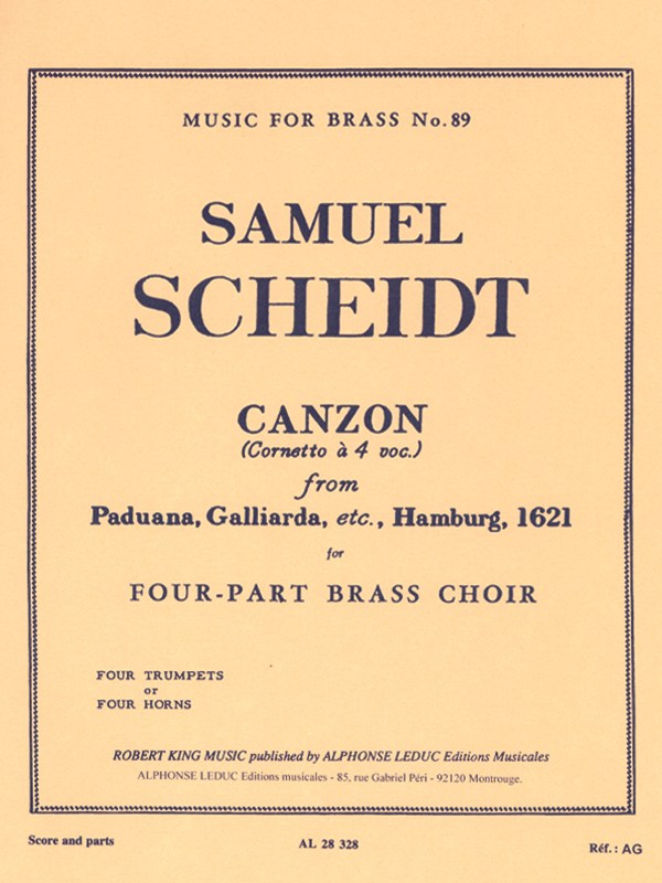 Samuel Scheidt: Canzon (Paduana, Galliarda etc 1621) (Horns 4)