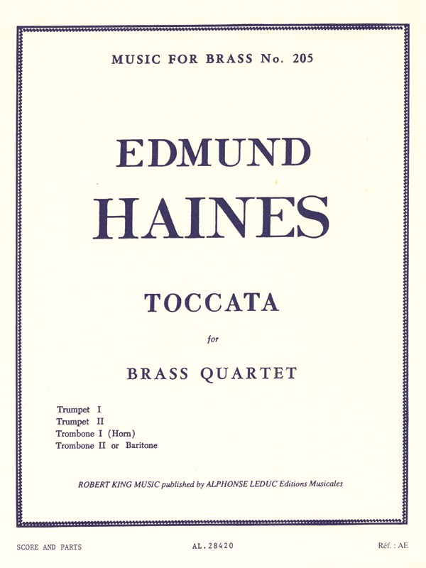 Edmund Haines: Toccata (Quartet-Brass)