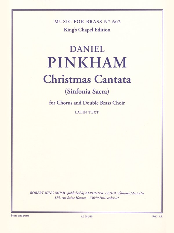 Daniel Pinkham: Christmas Cantata (Choral-Mixed accompanied)