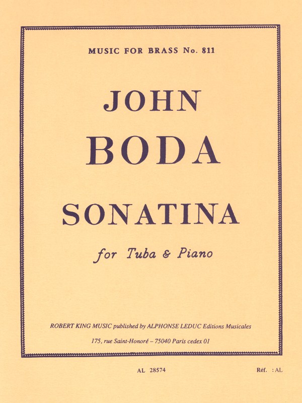 John Boda: Sonatina (Tuba & Piano)