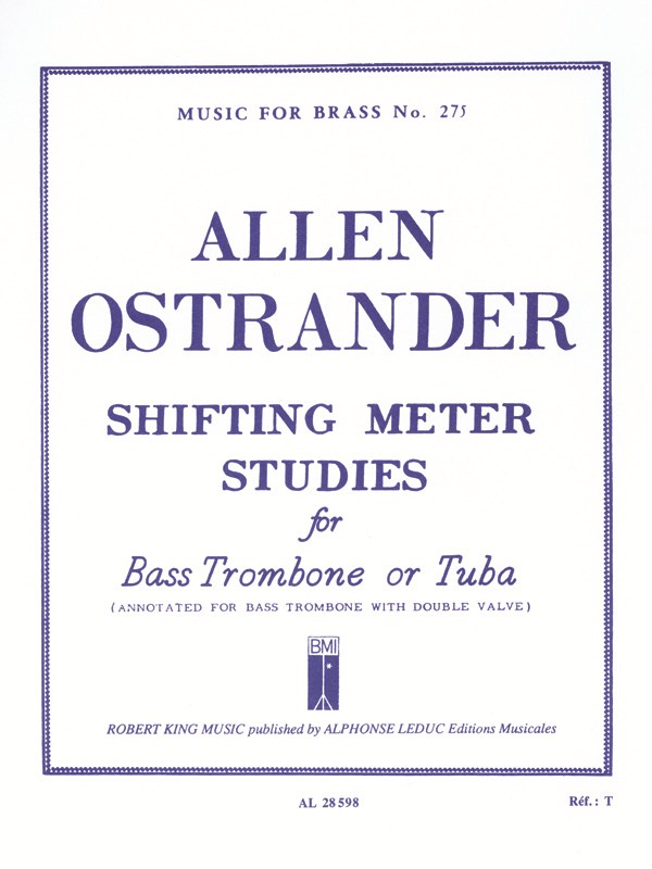 Allen Ostrander: Shifting Meter Studies (Trombone-Bass solo)