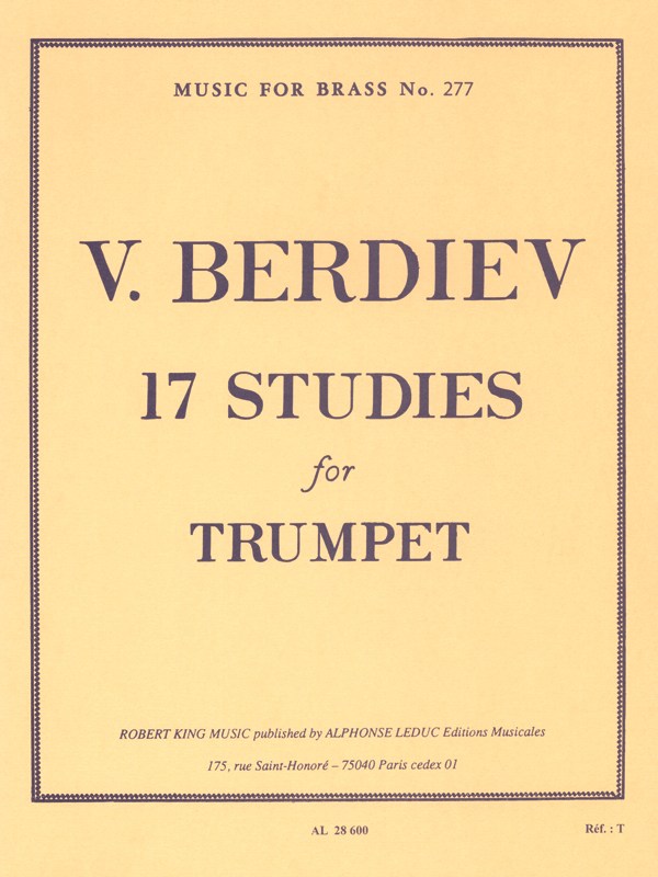 V. Berdiev: 17 Studies (Trumpet solo)