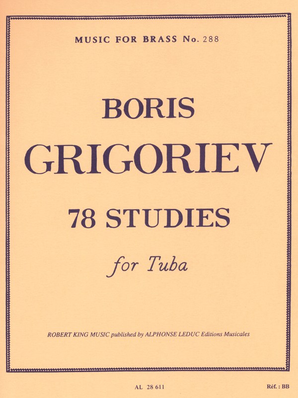 Boris Grigoriev: 78 Studies (Trombone-Bass solo)