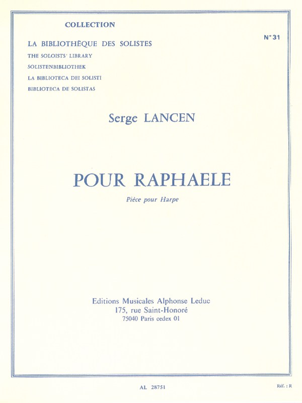 Serge Lancen: Pour Raphaele