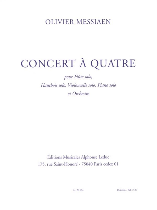 Olivier Messiaen: Concert à Quatre (Orchestra)