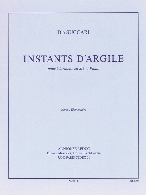 Dia Succari: Instants d'Argile (Clarinet & Piano)