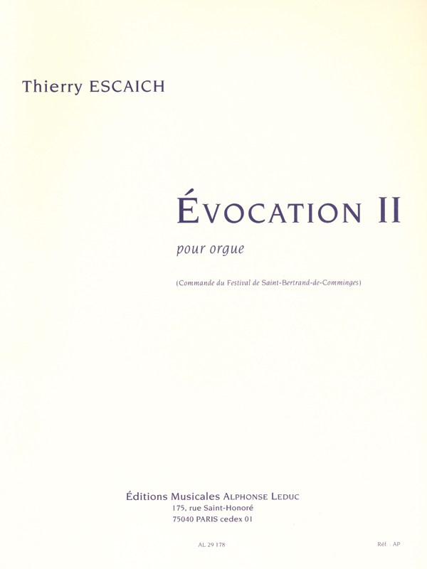 Thierry Escaich: Evocation II (Organ)