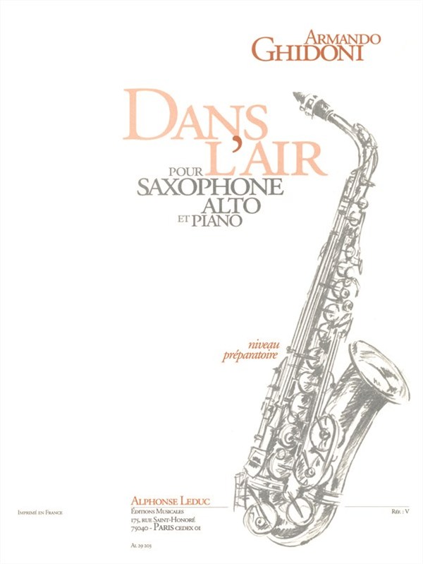 Armando Ghidoni: Dans l'Air (Saxophone-Alto & Piano)