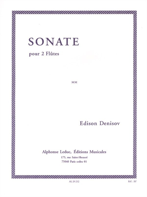 Edison Denisov: Sonate (Flutes 2)