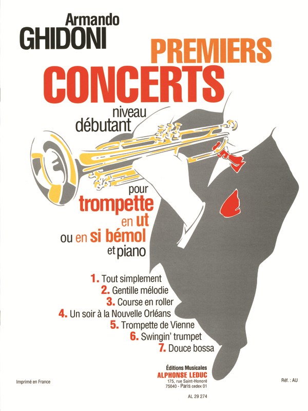 Armando Ghidoni: Premiers Concerts (Trumpet & Piano)