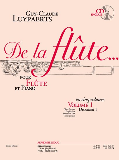 Guy-Claude Luypaerts: De la Flûte Vol.1 (Flute & Piano)