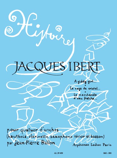 Ballon: Histoires, vol. 1 (7e) pour quatuor d'anches (hautbois, clarinette, saxophone ténor, basson) (partition et parties)