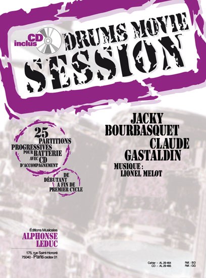 Jacky & Claude Bourbasquet J.& Gastaldin: Drums Movie Session (Percussion solo)