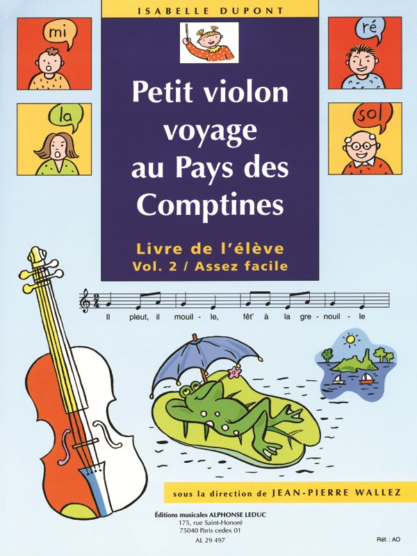 Wallez J.P.& Dupont I.: Petit Violon voyage Vol.2 (Violin solo)