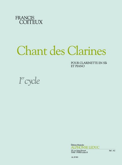 Francis Coiteux: Chant des Clarines (Clarinet & Piano)