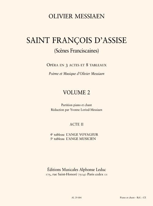 Saint Francois D'assise 2 Vce/Pf Bk