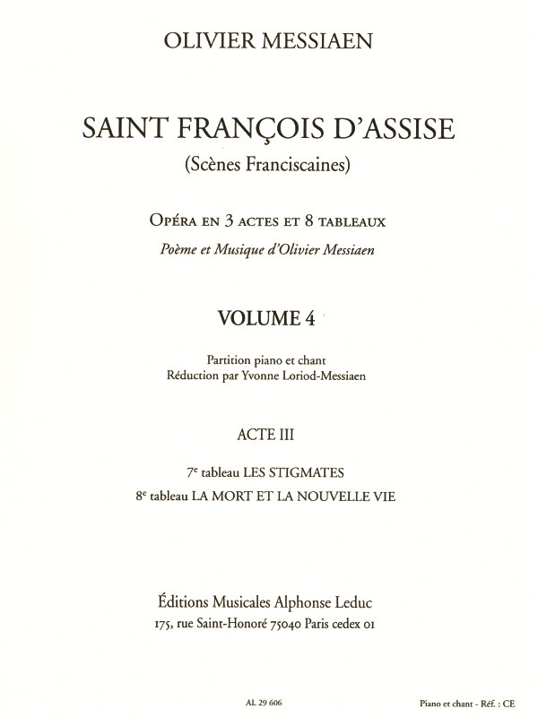 Saint Francois D'assise 4 Vce/Pf Bk