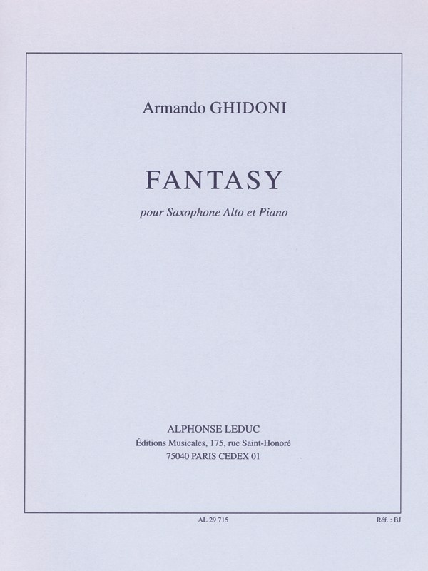Fantasy Alto Sax/Pno