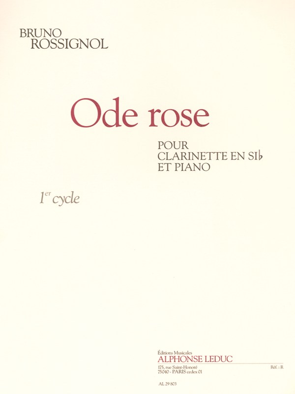 Ode Rose Cla/Pno