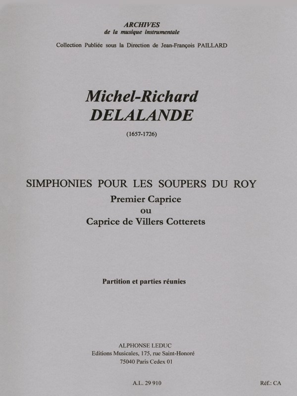 Michel Richard Delalande: Caprice No.1 (Orchestra)