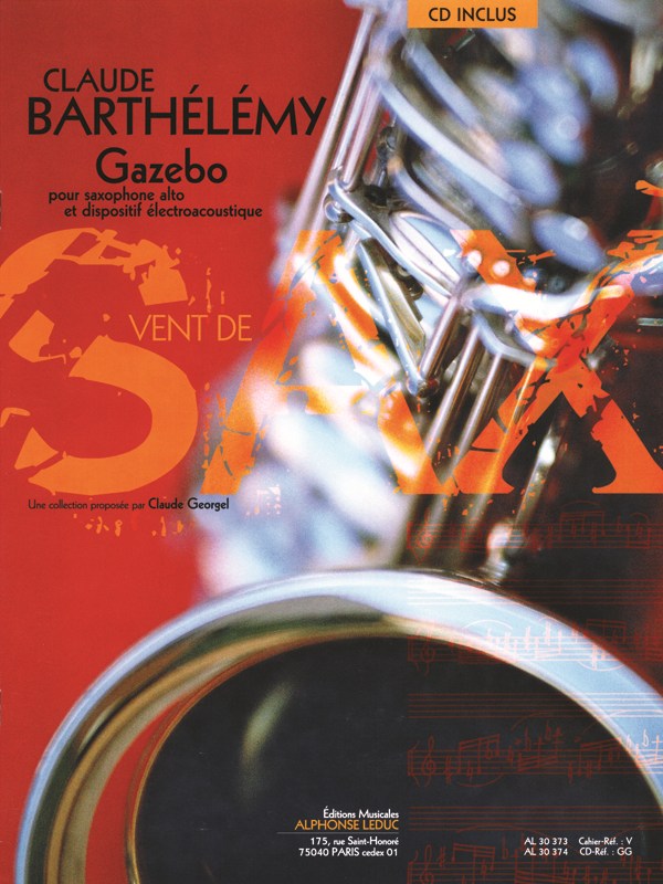 Barthelemy Gazebo Alto Saxophone Book/Cd